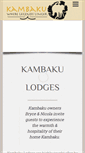 Mobile Screenshot of kambakulodge.com